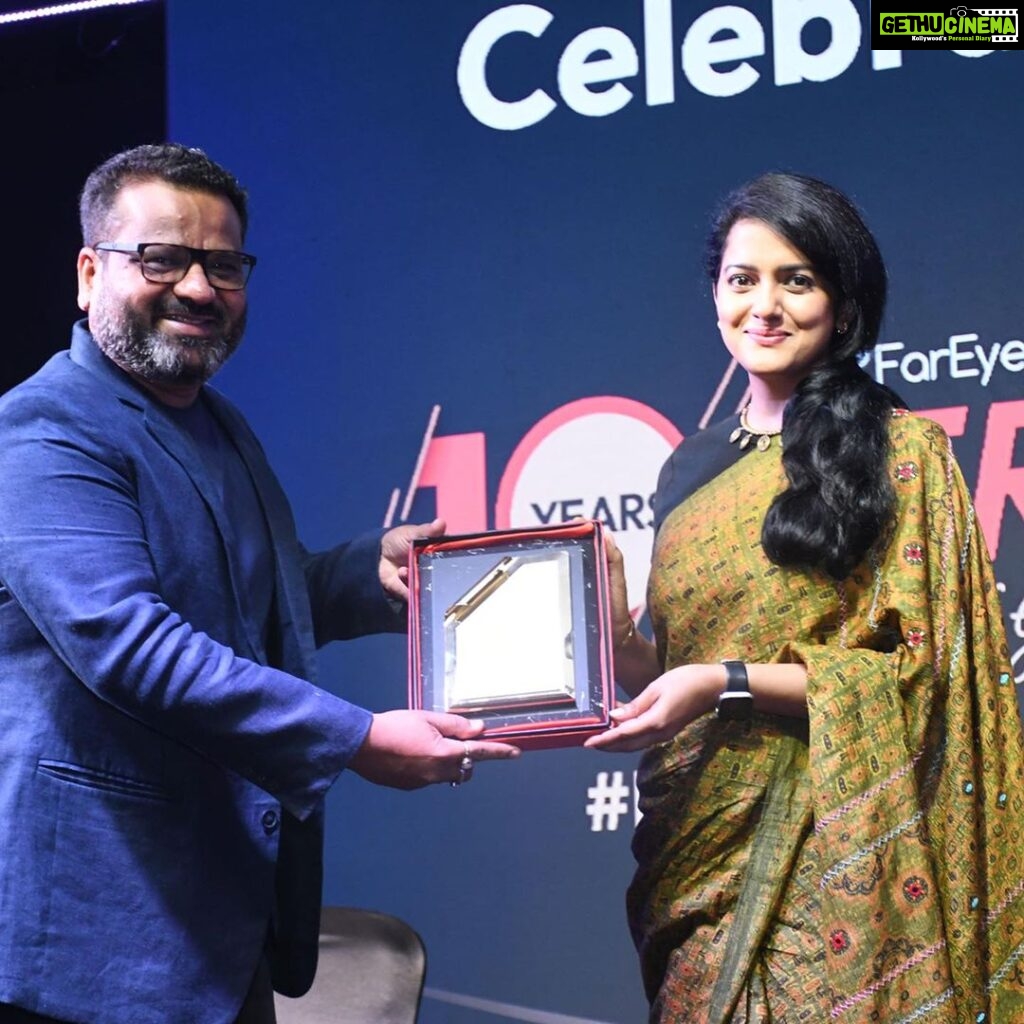 Vishakha Singh Instagram - Last week, I had the honour of attending #FarEye’s 10th-anniversary celebrations in Noida. The event was a perfect blend of celebration and intellectual stimulation, featuring accomplished speakers and thought-provoking discussions. Gautam Kumar and his cofounders’ startup journey, which I first learned about at an event at IIT Kanpur (organised by @swatityagi986 and team) has been a testament to resilience. Engaging with a founder who has traversed the entrepreneurial spectrum brings a unique perspective. His insights, combined with those of other esteemed panelists, offered a comprehensive view of the startup landscape, from inception to achieving remarkable milestones like FarEye's 10-year journey. Our panel, 'Built To Last - Technology, Platform, and Companies', showcased luminaries with histories of remarkable achievements. Dr. RS Sharma known for spearheading AADHAR and Cowin Digital initiatives, shared insights on digital identity , Pawan Agarwal ex-CEO of FSSAI , discussed food safety and security. Padmaja Ruparel, CoFounder of Indian Angel Network, highlighted FarEye's impact in the logistics sector. I contributed my perspective on 'blockchain solutions across industries', adding innovation to the discourse. Wishing them the very best for the next decade! Thank you @ruchirathore755 for saving the day with @soovos_handlooms ‘s lightest saree :) Jaypee greens resorts n Spa