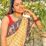 Vithika Sheru Instagram - Vinayaka Chavithi Subhakankshalu 🙏🏽 Saree - @aanya_creations9 Jewellery - @alluringaccessories.a2