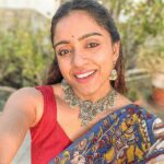 Vithika Sheru Instagram - Vinayaka Chavithi Subhakankshalu 🙏🏽 Saree - @aanya_creations9 Jewellery - @alluringaccessories.a2