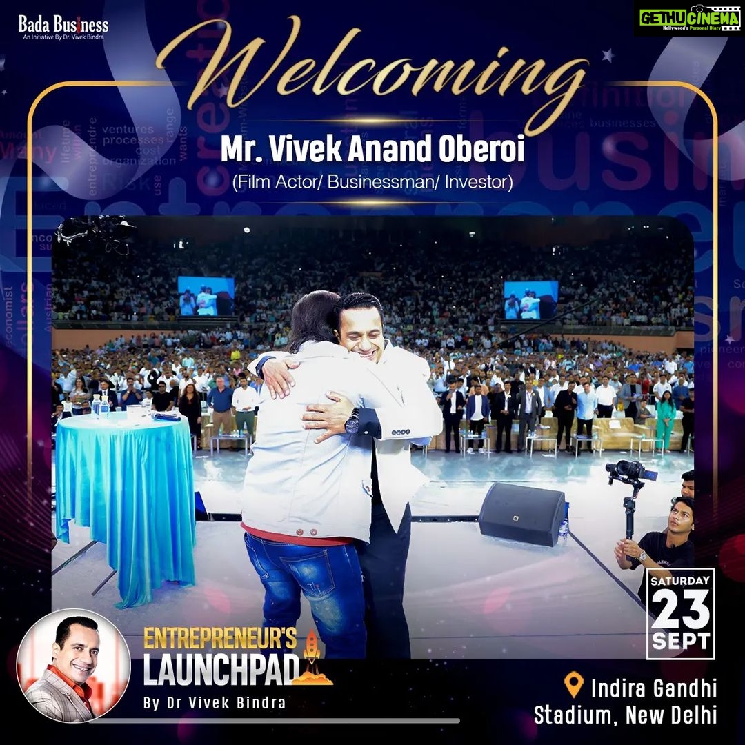 Vivek Oberoi Instagram - जब मैंने विवेक भाई के सामने Entrepreneur's Launchpad मंच का Concept रखा, उन्होंने तुरंत जवाब दिया भाई ये गेम चेंज कर देगा, ऐसा मौका और मंच बहुत कम लोगों को मिलता है। मैंने जैसे ही पूछा आप कब Free है उन्होंने झट से बोला विवेक भाई मैं पहले ही दिन आऊंगा। इनका मेरे प्रति जो स्नेह है उसको चंद शब्दों में Explain करना मुश्किल है। #VivekOberoi #EntrepreneursLaunchpad #MyLaunchpad #Actor #BiggestEvent #drvivekbindra #BadaBusiness