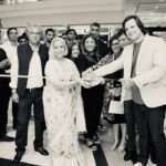 Vivek Oberoi Instagram – Had the beautiful opportunity of having my number one supporter, my mother at the launch of our latest @solitariodiamonds store in @marketcitykurla at Mumbai last month where we did some #ethicalshopping from our newly curated designs; and can you guess what sparkles more than a diamond? (hint: 👩🏻) 

#solitariodiamonds #labgrowndiamonds #launch #ethicallymade Phoenix Marketcity – Mumbai