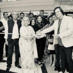 Vivek Oberoi Instagram - Had the beautiful opportunity of having my number one supporter, my mother at the launch of our latest @solitariodiamonds store in @marketcitykurla at Mumbai last month where we did some #ethicalshopping from our newly curated designs; and can you guess what sparkles more than a diamond? (hint: 👩🏻) #solitariodiamonds #labgrowndiamonds #launch #ethicallymade Phoenix Marketcity - Mumbai