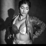 Yaashika Aanand Instagram - The B&W Series 💣🖤🏴‍☠️ . Concept/styling @beingstyl Photography @theportraitstudio_tps Outfit @_sayaanika_ Jewellery @fineshinejewels Mua @makeupreva Hair @thoorigaikabilan