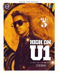 Yuvan Shankar Raja Instagram - It’s been a long wait, Chennai see you on 5th Aug☝🏻!!

Go book your tickets NOW @insider.in
@noiseandgrains @gangmedia_offl @karya2000 @itisveer @onlynikil 
#noiseandgrains #u1 #Highonu1 #chennai
