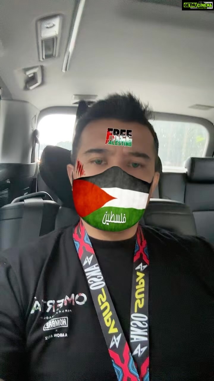 Aaron Aziz Instagram - Free Palestine!!! @hombremalaysia @officialaksomalaysia #palestine #freepalestine #f #fyp #fypシ゚viral #aaron #aaronaziz #fy #brotherhood