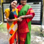 Aashika Padukone Instagram - An absolute honor to share the screen with the legendary actress Vadivukkarasi – a paragon of simplicity and grace. 🎬✨ #IconicMoments #shootmode #blessed #vadivukkarasi Chennai, India