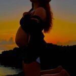 Aashka Goradia Instagram - As the journey through pregnancy reaches its third trimester, a profound connection to life’s essentials deepens. The sun’s gentle warmth and the moon’s calming glow seem to mirror the anticipation within. Just as the ocean’s rhythm holds a secret harmony, so does the growing bond with the precious life within. In this phase, I’m not just an observer but an intricate part of nature’s dance, united by the miracle of creation. With the love of my life - @ibrentgoble you have made this journey more beautiful by being your loving self and reminding me each day “everything is beautiful” I love you #kyathiaayo . . . . . . . . . . #28weeks #thirdtrimester #pregnant #pregnancy #momtobe #dadtobe #parentstobe #pregnancydiary #pregnantbelly #pregnantbump #babybumplove
