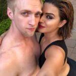 Aashka Goradia Instagram - When both of us had short hair 😉 Back again, B? . . . . . . . . . . #oldtimes #goldentimes #kyathiaayo #throwback #daddytobe #mommytobe