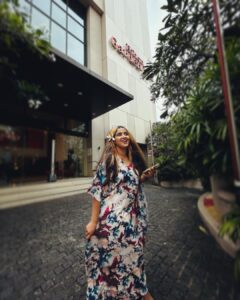 Abhirami Suresh Instagram - A special note to @hgitrivandrum 🫶🏻
My stay at Hilton Garden Hotel Tvm was nothing short of exceptional. The Hilton group never fails to impress, and this experience was no different. I would like to extend my heartfelt gratitude to Hilton Garden Inn Tvm for providing me with a wonderful stay that truly served as a much-needed breather for me.

From the moment I arrived, the staffs were attentive and went above and beyond to ensure my comfort. The accommodations were top-notch, and the buffet spread exceeded all expectations. Every meal was a delightful experience.

I am already looking forward to my next visit, as I know that Hilton Garden Hotel Tvm will continue to provide an outstanding experience. Thank you once again for making my stay memorable… 

And lemme make a special mention to my designer girl, @arati_podi 🤍 it was one of the finest and comforting kaftans 🫶🏻🫰🏻 looking forward to exploring more in this series with you lovei. Muah. 😘