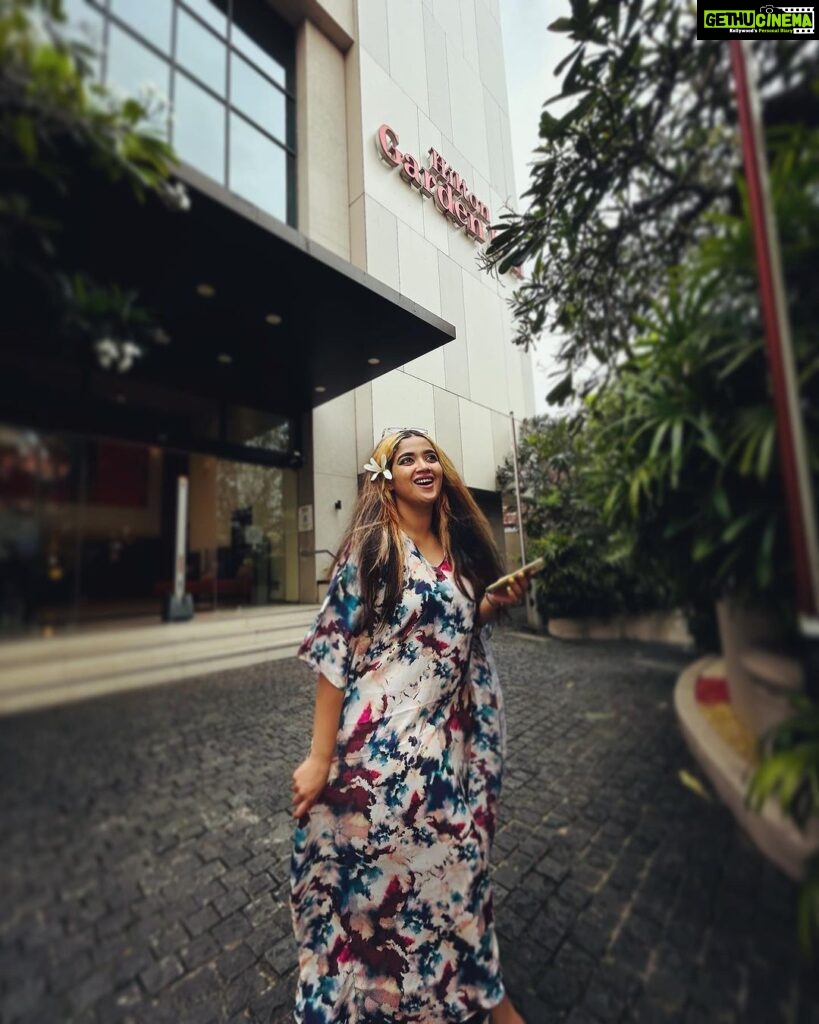 Abhirami Suresh Instagram - A special note to @hgitrivandrum 🫶🏻 My stay at Hilton Garden Hotel Tvm was nothing short of exceptional. The Hilton group never fails to impress, and this experience was no different. I would like to extend my heartfelt gratitude to Hilton Garden Inn Tvm for providing me with a wonderful stay that truly served as a much-needed breather for me. From the moment I arrived, the staffs were attentive and went above and beyond to ensure my comfort. The accommodations were top-notch, and the buffet spread exceeded all expectations. Every meal was a delightful experience. I am already looking forward to my next visit, as I know that Hilton Garden Hotel Tvm will continue to provide an outstanding experience. Thank you once again for making my stay memorable… And lemme make a special mention to my designer girl, @arati_podi 🤍 it was one of the finest and comforting kaftans 🫶🏻🫰🏻 looking forward to exploring more in this series with you lovei. Muah. 😘 Hilton Garden Inn Trivandrum
