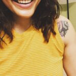 Abhirami Venkatachalam Instagram - Trishul 🔱 one of the powerful symbol of lord shiva and devi 🌺 favourite tattoo of mine 💋#tattoo #favourite #life #love #smile #happy #abhiramivenkatachalam #kannamma #ab #instagram #instagood #instapost #instalove #instalife #chennai #home