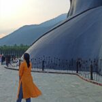 Abhirami Venkatachalam Instagram – My peaceful space in this universe 🧡 with my man #coimbatore #peace #spirituality #touch #heart #bestday #emotional #bond #my #man #life #answers #forever #yours #yourstruly #ammu #abhiramivenkatachalam #isha  #ishayoga #ishayogacenter