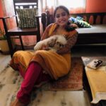 Abhirami Venkatachalam Instagram - Simba♥️ #abhiramivenkatachalam #av #kannamma #kanmani #simba