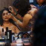 Abhirami Venkatachalam Instagram – Behind the scenes 😘. I love love love the team ♥️ thanks to my darlingsssssssss who made the day best ….. you people mean a world to me mmmmwah 💋💋💋💋 Outfit- @nirali_design_house  Makeup- @pavihairandmakeup  Hair- @margaret.kumar.3  Photography- @vino_francis_roy  #bts #fun #love #life #crazy #me #friends #for #ever #best #look #love #self #positive #day #vibe #shoot #vijaytelevision #show #murattusingles #abhirami #abhiramivenkatachalam