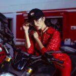 Abhirami Venkatachalam Instagram - Wardrobe courtesy: @withlovekiraah @kiraahindia Photography: @reshamthappa Makeup&hair: @sangi_avias_makeup location: @ducatichennaivst