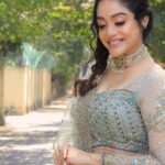 Abhirami Venkatachalam Instagram - She looked down to blush ,and She looked up to sigh , With a smile on her lips , and A tear in her eye. Iruduruvam2 promotion Hair&makeup- @vijiknr @bronzer_makeup_studio Outfit- @nirali_design_house @vaisali682 Jwellery- @bronzerbridaljewellery Photography- @mohan_vallap #live #life #love #happy #vibe #positivevibes #smile #blush #abhiramivenkatachalam #kannamma #kanmani #av #instagram #instagood #instamood #instafashion #instapost #instalike #instalove #post #chennai #iruduruvam2 #sonyliv #applause PS- un kan vazhiye ulagai kaanum naan 🤍