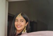 Adah Sharma Instagram - Would you rather be forced to listen to one song for the rest of your life or watch the one same movie forever? 🦍🦍🦍🦍🦍🦍 . . 💇‍♀️@snehal_uk 👗👩‍🔬@juhi.ali 👘@almaaribypooja 💎@ruabns.in 💄@adah_ki_radha