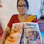 Adah Sharma Instagram - Proud paati 😁 Paati collects all newspaper clippings of her granddaughter 🫀🫀🫀🫀❤️ I'm soooo lucky I got a chance to create GaneshJis murti with these skilled women 😘 @prashantkjadhav007 took these pictures . We did a shoot together (in 2021 i think)with @petaindia to get horse carriages off the roads and opt for e-victorias. He won an award for those pics 😍😍 Paati has an off from school this weekend and we are going to watch 4 movies back to back !! Jawaan, OMG 2 ,Gadar 2 and Rocky aur Rani ki prem Kahani ...ok byeee
