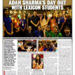 Adah Sharma Instagram - What was your favourite subject in school? Mine was science and music 🫀🎹🎷🎶👩‍🔬 I got to hang out with these Intelligent, polite and articulate beings ❤️! Thank you @thepunemirror for taking me here ❤️ I really enjoyed my afternoon