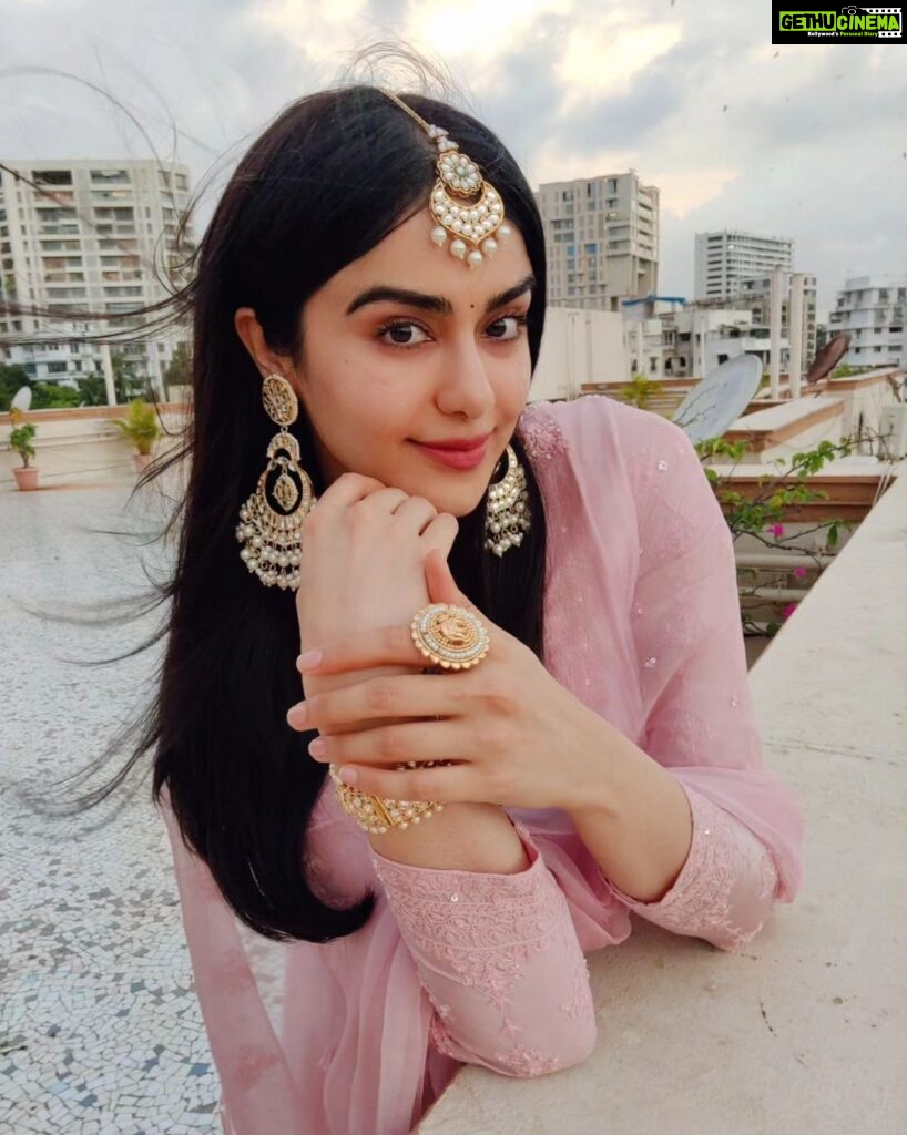 Adah Sharma Instagram - Would you rather be forced to listen to one song for the rest of your life or watch the one same movie forever? 🦍🦍🦍🦍🦍🦍 . . 💇‍♀️@snehal_uk 👗👩‍🔬@juhi.ali 👘@almaaribypooja 💎@ruabns.in 💄@adah_ki_radha