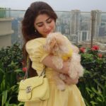 Aditi Bhatia Instagram - twinning with my angel boy 💛 wearing @revolve #revolveme
