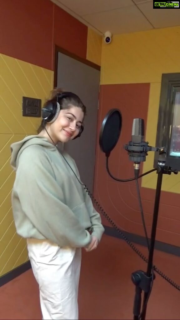 Aditi Bhatia Instagram - working with my voice and sharing a space with some of the most amazing people in the fraternity 🫶🏻 so excited for this banger to come out and for y’all to witness cinema through voice! ✨ #bts
