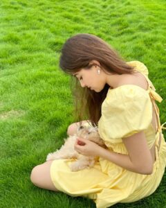 Aditi Bhatia Instagram - twinning with my angel boy 💛 wearing @revolve #revolveme