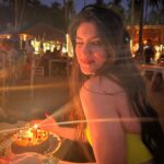 Aditi Gautam Instagram - Tere Pyar Mein 🔥 . . . . . . . #bikini #goa #cake #eatwithme #photograph #sky #candles #strongnotskinny #modelface Thalassa Beach Boutique Resort