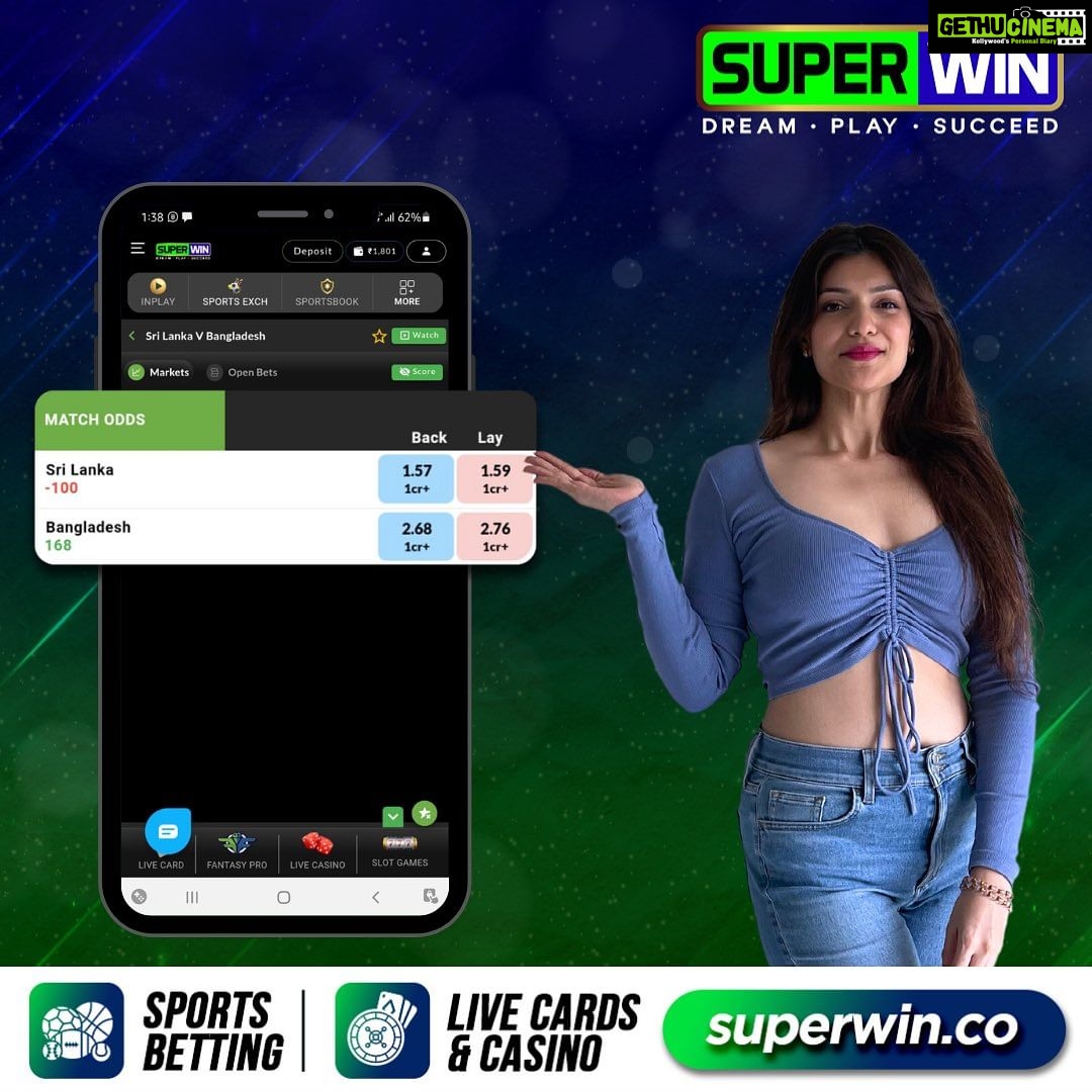 Aditi Gautam Instagram - Use Affiliate Code ADITI300 for a 350% first and 50% second deposit bonus š The 2nd Match of the Super Four between Sri Lanka and Bangladesh is here! Join SUPERWIN today to get a FREE Rs.1000 bet upon sign-up instantly credited to your wallet (limited-time offer) and a 15% referral bonus on every deposit your friend makes! š¤š„ Grab this amazing offer now ā it's time to play, win, and conquer with SUPERWIN! šš° #SUPERWIN #Asiacup #2023 Asiacup #SLvBAN #BanvSL #playandwin #play2win #freeoffer #signup #Cricket #Football #Tennis #CardGames #LiveCasino #WinBig #BestOdds #SportsOdds #CashInPlay #PlaytoWin #PlaySmart #PremiumSports #OnlineGaming #PlayWithSUPERWIN #JackpotAlert #WinningStreak #liveaction