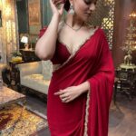 Aditi Gautam Instagram - Say hello to Sandhya! Watch #athidhi on @disneyplushstel @disneyplushotstar streaming now! Don’t forget to swipe till the end for some bts! Last one is the best! . . . . . . . . . #saree #redsaree #sareelover #bts #picoftheday #sareeindia #sareefashion #grwm #explore #teluguactress #athidhionhotstar