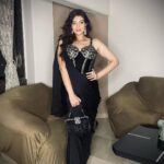 Aditi Gautam Instagram - I am not the whiskey you want, I am the water you need ❤️ . . . Styling: @stylebyvini Outfit: @maisolos.world Earrings & Ring: @aurumdestinationjewels Bag: @eena.official . . . . . #picoftheday #saree #sareelove #sareefashion #sareegown #fashion #outfitoftheday #bestoftheday #trending #explore #portraitphotography #nightphotography #ootd #fashionista #actress
