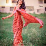 Aditi Prabhudeva Instagram - ❤ when my heart starts smiling ❤ . . . . . PC : @arunkummar_photographer😺 DESIGNER & STYLIST : @chandangowda_official tq so much 😊 OUTFIT : @labelbypraayash tq JEWELERS: @beaded_treasures_jewelry tq #girl #sareelove