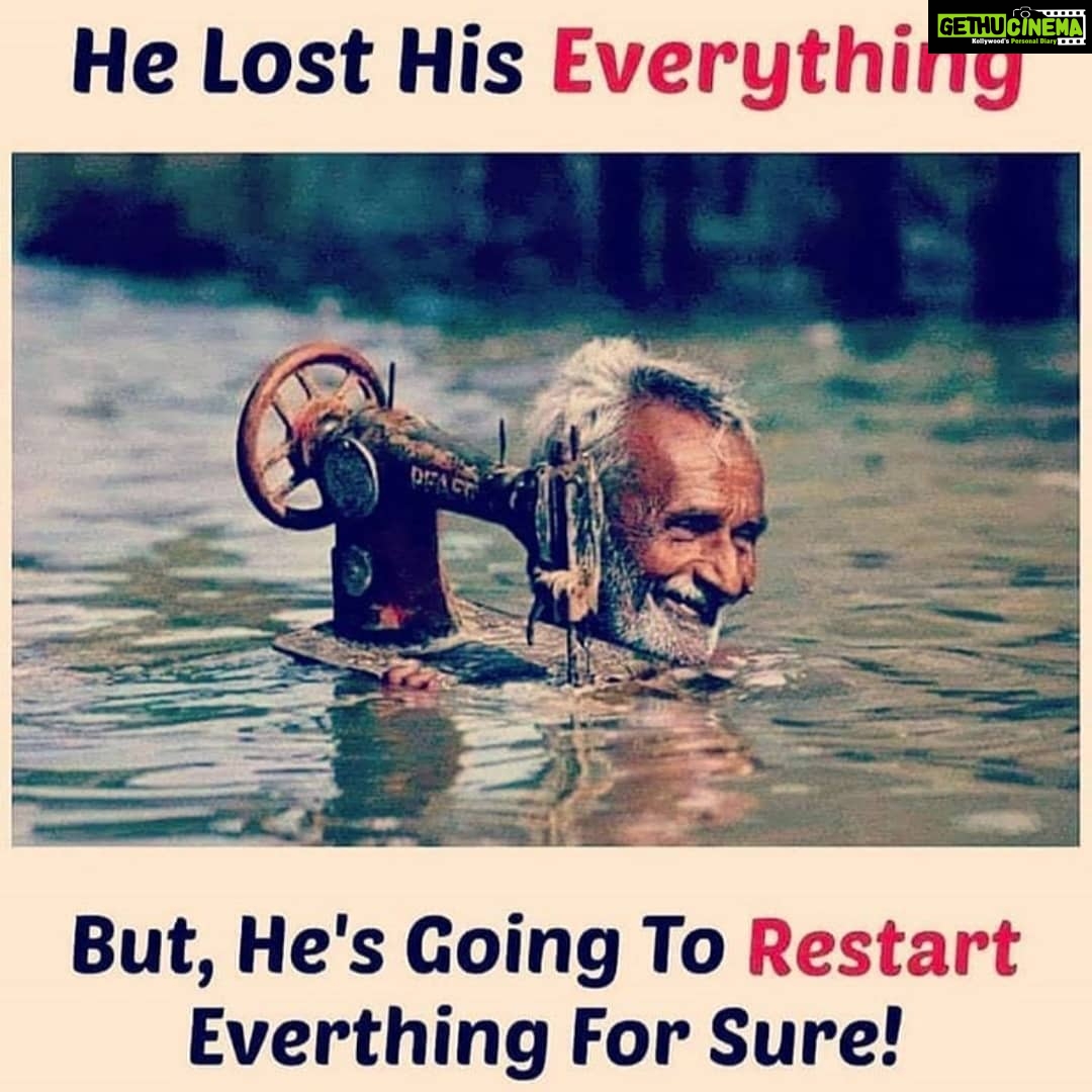Aditi Prabhudeva Instagram - I love this grandpaš„° . . Lost ?? Broken ?? In pain?? Just stop being panic.. nothing is permanent in life...neither happiness nor pain.. JUST RESTART YOUR LIFE WITH HOPEā„ļø #onelife #inspired #motivation #lifeistooshorttobeunhappy
