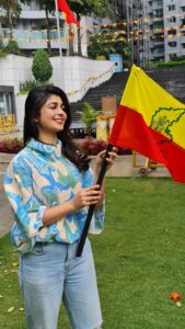 Aditi Prabhudeva Instagram - ಕನ್ನಡ ರಾಜ್ಯೋತ್ಸವದ ಶುಭಾಶಯಗಳು. ನಿತ್ಯವೂ ನಡೆ ನುಡಿ ಕನ್ನಡವಾಗಿರಲಿ ⚘️