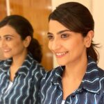 Aditi Sharma Instagram – Life is like a mirror, we get the best results when we smile🌝
wednesdayvibes 🌈💙
