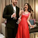 Aditi Sharma Instagram - Viaan 🕺 + katha 💃=🥳🥳 Thank you @stareminenceawards for giving us these awardssss🤩 We want to thank our wonderful audience for giving us so much loveee♥️🙏 We are sach mai grateful 😇 A big shoutout to our director saab mr ravi Bhushan 🙏 @mountainhead1 who is definitely not a easy task master but he is the besttttesttttt💓 We are very lucky to work under your guidance 🤗🤗 Thank you @sonytvofficial n @official_sphereorigins and our writers for this beautiful show. Our director of photography @anil.katke sir 🙏 @joy_in_a_momo And our lovely co actors, guys you are all so amazing Everyday is fun to shoot 🥳🥳 #kathaankahee