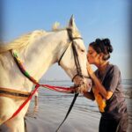 Aditi Sharma Instagram – Some souls have the power to heal you ✨ 🐎💓
#healingtouch #horselove 
Thank you @sarwarahuja for making me do this 🥰💫