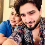 Afsana Khan Instagram - Sunday Mood with my 👑King @saajzofficial ❤️🧿 Elante Mall Chandigarh