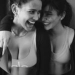 Aisha Sharma Instagram – Around neha I am bouncing off the walls like a kid who’s eaten too much sugar 😆🤓 . That’s us #sharmasisters 
@nehasharmaofficial 
📸 – @mikedesir #blacknwhite #photograph #siblings #bestfriends #bestie #ﬁtness