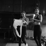 Aisha Sharma Instagram - Around neha I am bouncing off the walls like a kid who’s eaten too much sugar 😆🤓 . That’s us #sharmasisters @nehasharmaofficial 📸 - @mikedesir #blacknwhite #photograph #siblings #bestfriends #bestie #ﬁtness