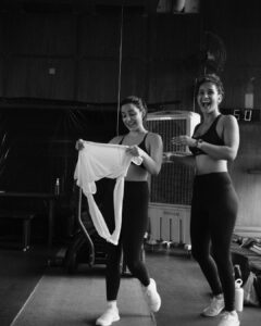 Aisha Sharma Instagram - Around neha I am bouncing off the walls like a kid who’s eaten too much sugar 😆🤓 . That’s us #sharmasisters 
@nehasharmaofficial 
📸 - @mikedesir #blacknwhite #photograph #siblings #bestfriends #bestie #ﬁtness