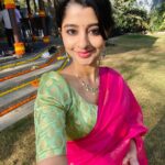 Aishani Shetty Instagram - ಸೀರೆ ಸೀರೆ ಸೀರೆ ಎಲ್ಲೆಲೋ ಹಾರೈತೆ