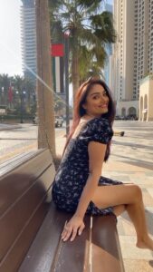 Aishwarya Devan Instagram - 🫶 #reels #reelsinstagram #reelitfeelit #reelsvideo #aishwaryadevan #dubai #dubaireels #bollywoodsongs Dubai, United Arab Emirates