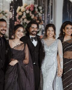 Aishwarya Lekshmi Instagram - Attended a Shaadi again, this time courtesy to @ashnshrf  finding a cute better half. Congratulations you guys!!! 

Also Congratulations to @jyothikaroy @akillereye and myself , for successfully getting eye-rolls ; 
yet again. 
#iykyk