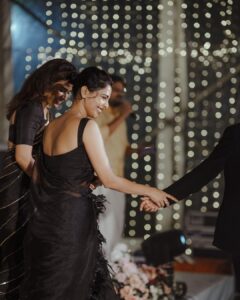 Aishwarya Lekshmi Instagram - Attended a Shaadi again, this time courtesy to @ashnshrf  finding a cute better half. Congratulations you guys!!! 

Also Congratulations to @jyothikaroy @akillereye and myself , for successfully getting eye-rolls ; 
yet again. 
#iykyk