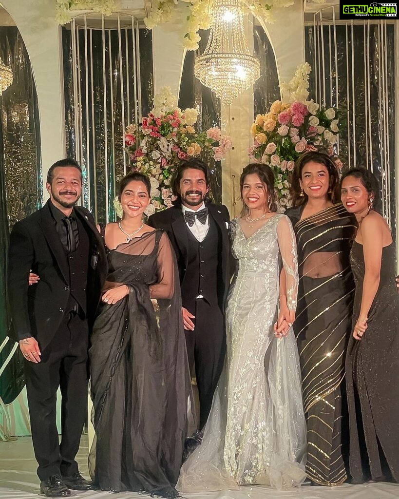 Aishwarya Lekshmi Instagram - Attended a Shaadi again, this time courtesy to @ashnshrf finding a cute better half. Congratulations you guys!!! Also Congratulations to @jyothikaroy @akillereye and myself , for successfully getting eye-rolls ; yet again. #iykyk