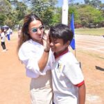 Aishwarya R. Dhanush Instagram - No amount of ☀️ sun..could stop these kids’ spirit of sportsmanship fun.. They ran and tan in the morning 🌞 sunshine.. While I stood there basking and smiling at my sons shine ✨ #sportsday #aboutlastmorning #sons 🧡🧡