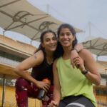 Aishwarya R. Dhanush Instagram - Just when I thought it was end of the week .. Landed up training with my darling fitness freak ! My my when you train with this pro .. You fret sweat as she keeps you going nonstop on your toe! Let’s go ! All this said proud of you my gurl 🧡💪🏼🫶🏼@joshnachinappa15 #fridaymood #friendshipgoals