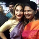 Aishwarya R. Dhanush Instagram - Such a classy and beautiful opening ceremony for #chennaisangamam this evening..mood n stage set perfectly right for talents #pongal n festivities by dearest @kanimozhikarunanidhiofficial akka ..artists n performances at their best..kudos @musicsanthosh sir ! #pongal 🌾🌞🌻