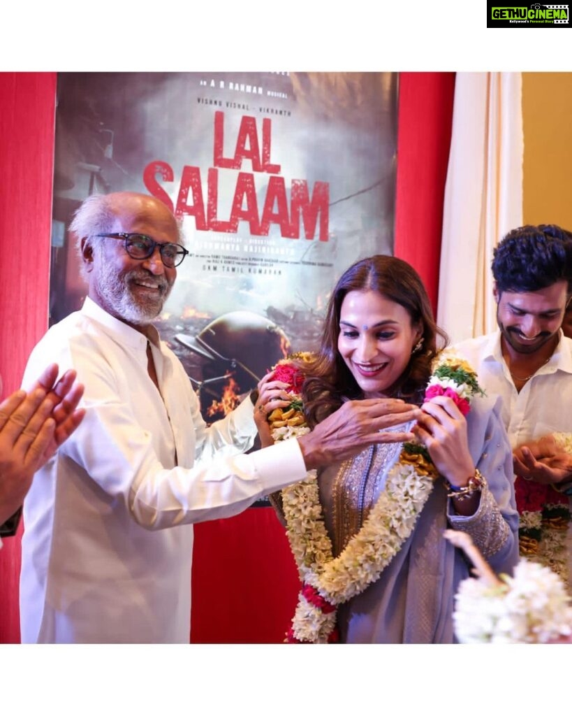 Aishwarya R. Dhanush Instagram - When your FATHER trusts in you.. When you believe GOD is by you.. MIRACLES happen in true. After 7 long years..the journey begins again with grateful and joyful tears #lalsalaam #daytoberemembered